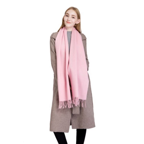 Wool Shawl Manufacturer - Solid Color Tassel Warm Thick