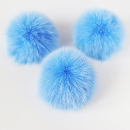 Fox Fur Pom Manufacturer - 10cm Natural Pompon for Ski