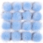 Faux Fur Pompon Factory - 12cm Fluffy Ball with Rubberband