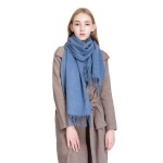 Wool Shawl Manufacturer - Solid Color Tassel Warm Thick