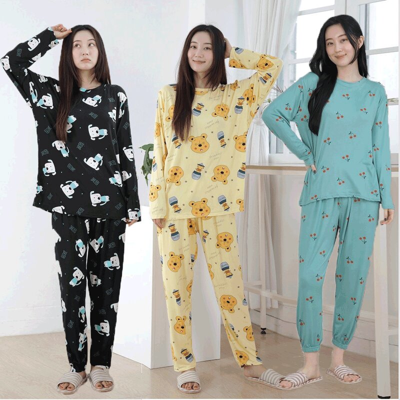 Pajama Set Manufacturer - Women's 2 Piece Long Sleeve