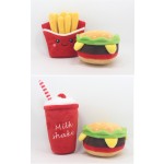 Dog Toy Manufacturer - Plush Burger Pizza Fries Interactive
