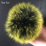 Fur Pompom Manufacturer - Natural Raccoon Pom with Buckle