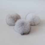Fur Ball Manufacturer - 8cm Real Fox Fur Pom for DIY