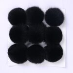 Fox Fur Pom Manufacturer - 10cm Natural for Hats Shoes