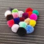 Fox Fur Pom Manufacturer - 10cm Natural for Hats Shoes