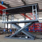 Car Wash Lift Factory - Stationary Scissor Double Deck