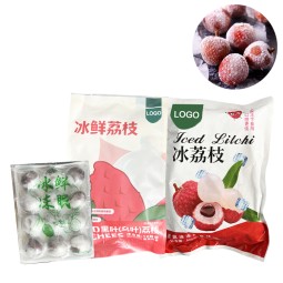 OEM ODM Free Sample Custom LOGO Package IQF Fresh Fruit Frozen Litchi Lychee