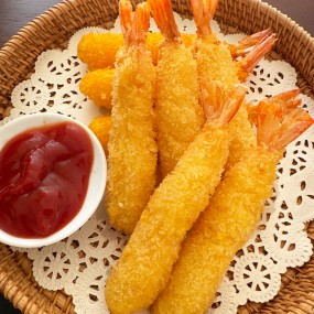 Free Sample OEM ODM Custom Package Original Flavor Cheese A Whole Shrimp Fried Tempura Shrimp