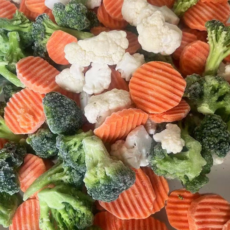 Mix Vegetable Choose Custom Shape Whole Slice Strip Dice Fresh IQF Frozen Carrot Black Fungus Bamboo Shoot Broccoli Cauliflower