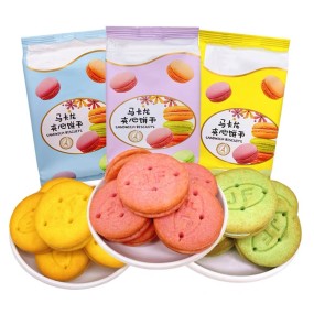 OEM ODM Free Sample Custom Package Snack Sesame Milk Salt Chive Scallion Variety Flavor Cookie Biscuit