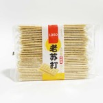 OEM ODM Free Sample Custom Package Snack Sesame Milk Salt Chive Scallion Variety Flavor Cookie Soda Biscuit