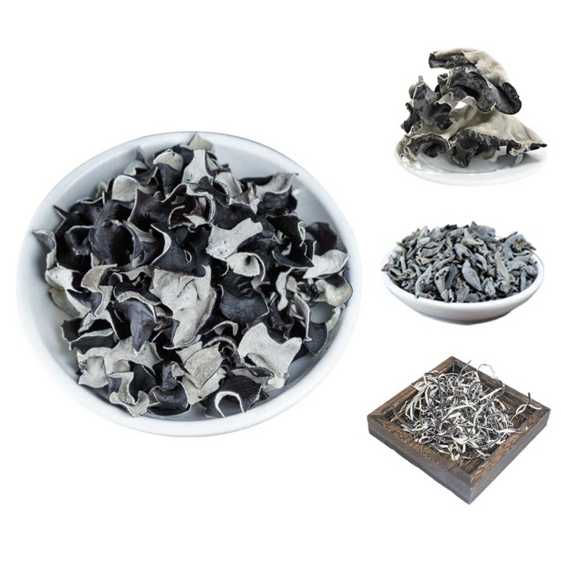OEM ODM Free Sample Custom LOGO Package Whole Strip Slice White Bcck Chinese Dried Black Fungus Mushroom