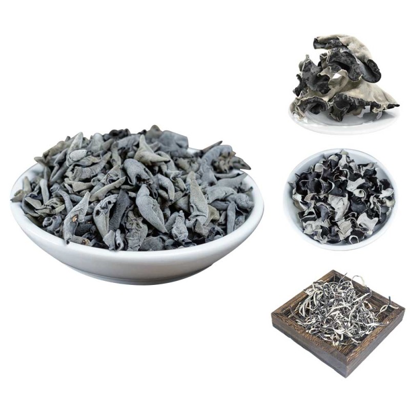 OEM ODM Free Sample Custom LOGO Package Whole Strip Slice White Bcck Dried Black Fungus Mushroom
