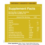 BIOCCHN Organic Cod Liver Oil Gummy Fish Oil Gummies Rich in Omega-3, EPA DHA, Vitamins