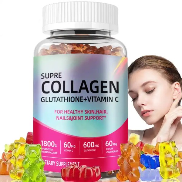 Biocaro Halal Gummy Candies Beauty Collagen Gummies for Skin Whitening