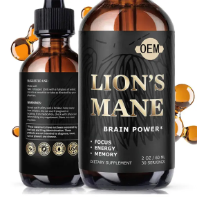Biocaro OEM Hot Selling Organic Reishi Chaga Lions Mane Extract Drops Supplements Lion's Mane Mushroom Liquid Drops