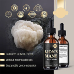 Biochealth Lions Mane Reishi Mushroom Complex Extract Liquid Drops Cordyceps Mushroom Mix Drops Chaga Lions Mane Mushroom Drop