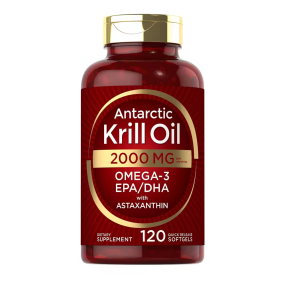 BIOCRICH OEM Private Label 100% Pure Premium Krill Oil Softgels Capsules With Omega-3 EPA, DHA and Phospholipids