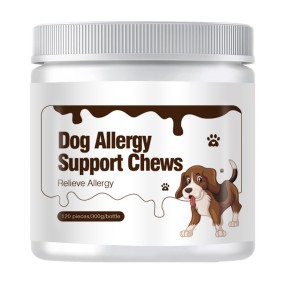 OEM Dog Chews Food Allergy Support Dog Probiotic Chews Relief Dog Allergy Chews Immune Supplement