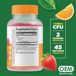 BIOCCHN OEM Halal Custom Gummy Candy Jelly Gummies Soft Candy Supplement Prebiotic Probiotics Gummies for Digestive Health
