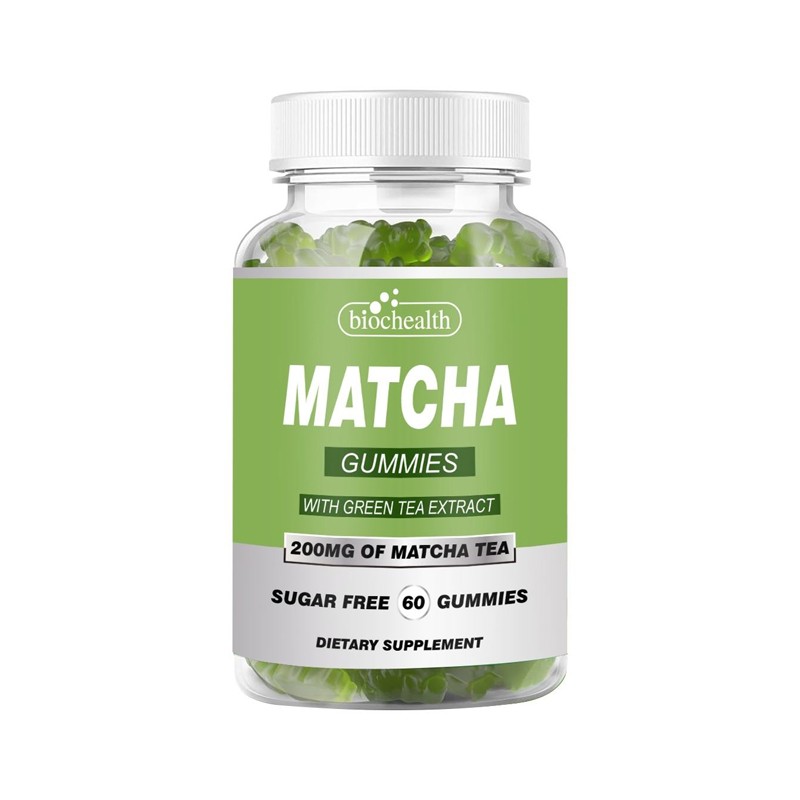 BIOCCHN New Arrival Matcha Green Tea Gummies Vegan Organic Matcha Provide Energy & Focus