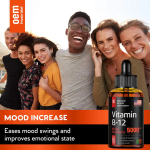 Biocaro Liquid Supplement with Vitamin B12 5000mcg - Liquid Vitamin B12 Drops for Women and Men