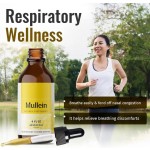 Biocaro OEM Lung Cleanse Detox Mullein Leaf Extract Drops Mullein Chlorophyll Liquid Supplement for Respiratory System Support