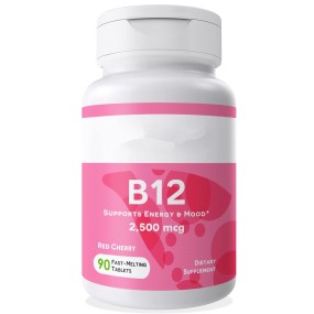 Biocaro Private Label Vitamine B12 Supplement Tablets B12 Vitamin Pills for Metabolism Essential for Healthy Skin, Hair & Nails
