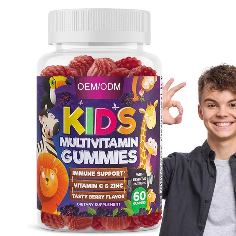 BIOCCHN OEM/ODM Halal High Quality Multivitamin Gummies Biotin Gummies Children boost Immunity Kids Multivitamin Gummies