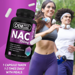 Biocaro Private Label Best Price Immune and Liver Health N-Acetyl-L-Cysteine Supplement Nac Capsules Nac 750Mg Capsules