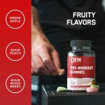 BIOCRICH OEM Sugar Free Fruit Energy Pre Workout Gummies Supplements with Amino Acid and Caffeine Gummies