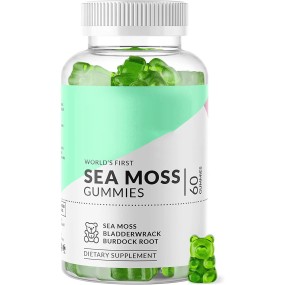 Private Label Vegan Sea Moss Gummies for Immune System Sea Moss and Bladderwrack Gummies Gummi Vitamin
