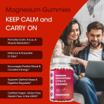Biocaro OEM Private Label Magnesium Citrate Gummy Candy Vitamins and Supplements Magnesium Glycinate Gummies for Sleep Relax