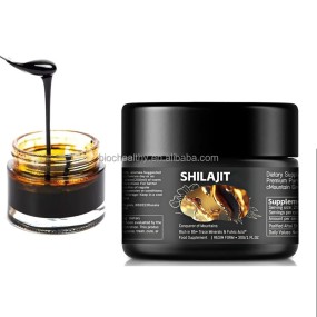 OEM/ODM 100%纯度喜马拉雅Shilajit树脂黄金级黄腐酸85+微量矿物质私人标签成人