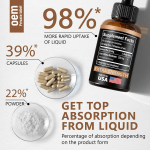 Biocaro Hot Sales Herbal Supplement Nootropic Brain Energy Memory Oral Liquid Lion Mane Mushroom Drops