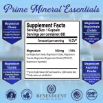Biocaro OEM Complex Magnesium Bisglycinate Magnesium Citrate Capsule Magnesium Oxide Capsules for Muscle and Bone Health