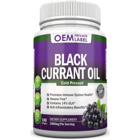Biocaro Black Currant Oil Capsules 140mg GLA Pure Seed Regulates Hormonal Balance Supplement Antioxidant Vitamin C