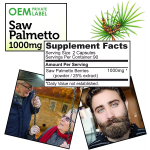 Biocaro Private Label OEM 60 Counts Men Capsule Prostate Health Prevent Hair Loss and Gluten-Free Saw Palmetto Capsules