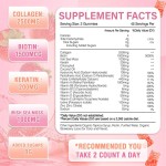 BIOCCHN OEM Bear Biotin Collagen Gummy Halal Skin Whitening Supplement Sugar Free Collagen Gummies for Skin