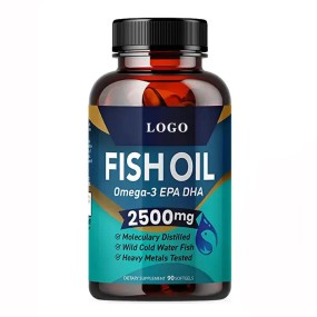 生物卡罗OEM组织者维生素鱼油丸欧米茄3鱼油软胶囊补充剂Dha Epa鱼油胶囊的私人标签