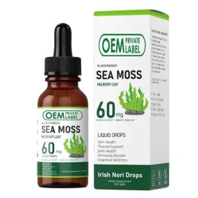 Biocaro OEM Vegan Organic Sea Moss Drops Vitamin Seamoss Liquid Drops Irish Sea Moss Detox Cleanse Drops
