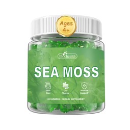 BIOCCHN OEM Private Label Sea Moss Gummies Organic Burdock Root Gummies Sea Moss and Bladderwrack Gummies Seamoss Supplement