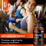 Biocaro Liquid Supplement with Vitamin B12 5000mcg - Liquid Vitamin B12 Drops for Women and Men