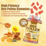 BIOCCHN Private Label Bee Pollen Gummies Bee Propolis Gummies Sugar Free Bee Pollen Supplement for Immunity & Skin Health