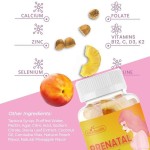 BIOCCHN Good Tasting Folic Acid Prenatal Vitamins Gummies Fertility Supplements for Pregnant Women Adult Dosage