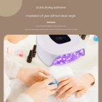 Portable 108W High-Power LED Manicure Light Therapy Machine Professional Cordless UV Nail Lamp Spot Quick Drying Battery