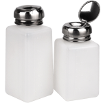 Portable 120/200/250/500ml White Plastic Push-Down Pressure Emitter Flask for Nail Polish Remover Nail Supplies