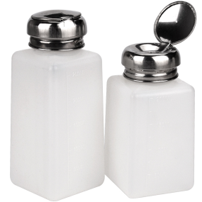 Portable 120/200/250/500ml White Plastic Push-Down Pressure Emitter Flask for Nail Polish Remover Nail Supplies