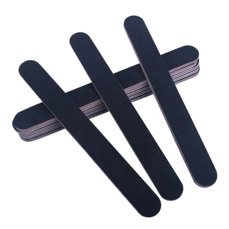 Professional Custom Nail Buffer Stainless Steel 100/180 Dual Emery Boards Straight Pattern Nail File